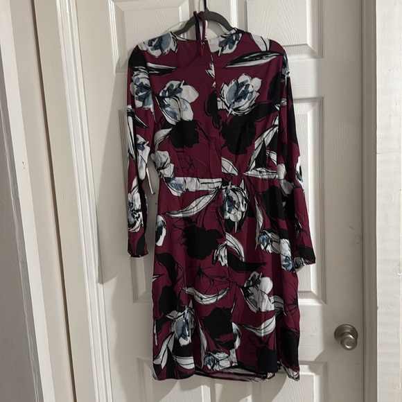 Alexia Admor Colorful Floral Midi Sheath Dress Women's Size Large - Picture 6 of 9